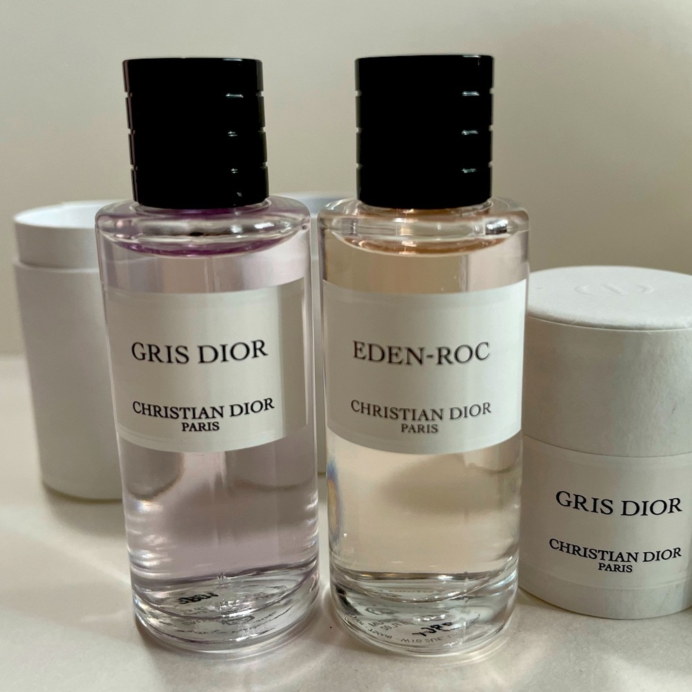 Dior - Set of 2 Fragrance GRIS DIOR 7.5 ml 0.25 oz + EDEN-ROC 7.5 ml 0.25 oz